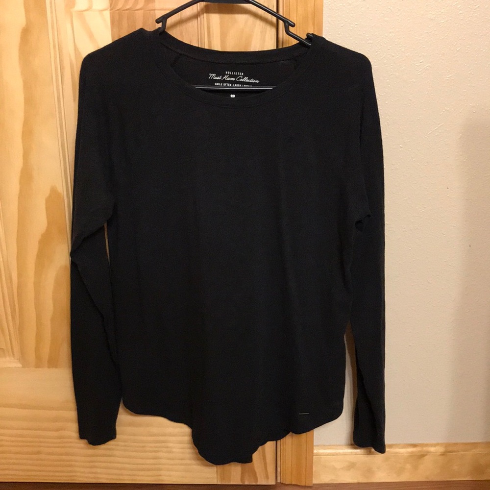 Hollister black long sleeve. Small.